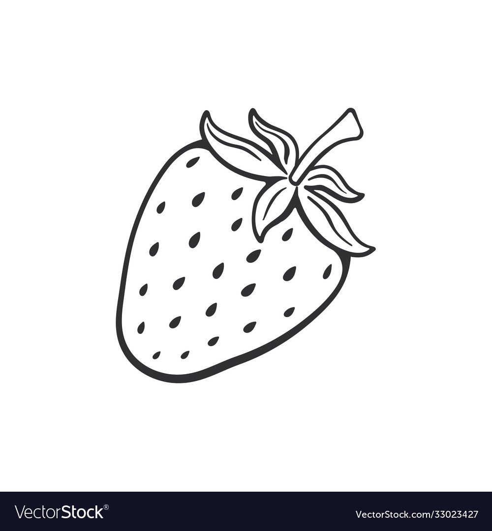 Клубника раскраска