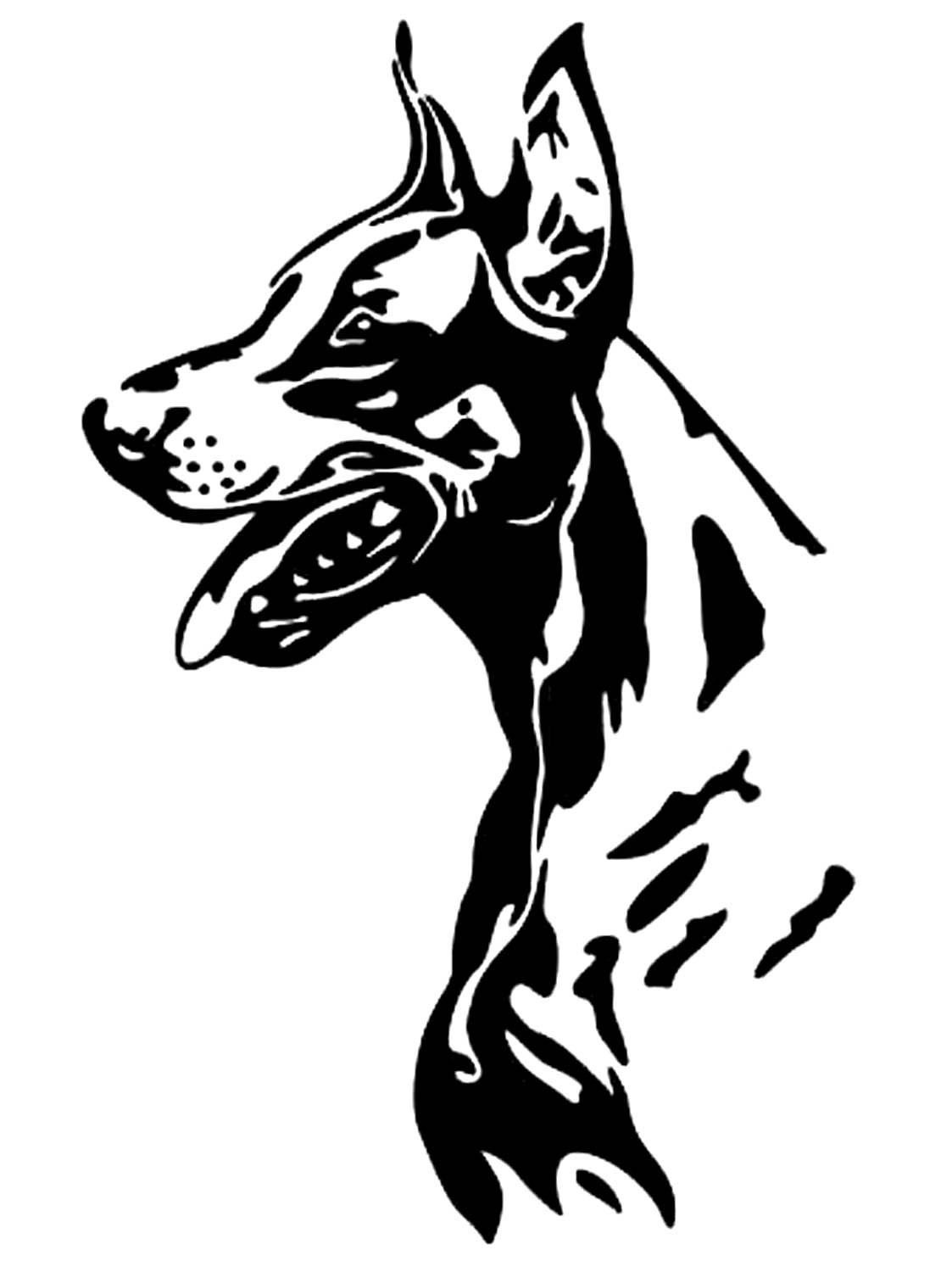 Доберман векторное изображение