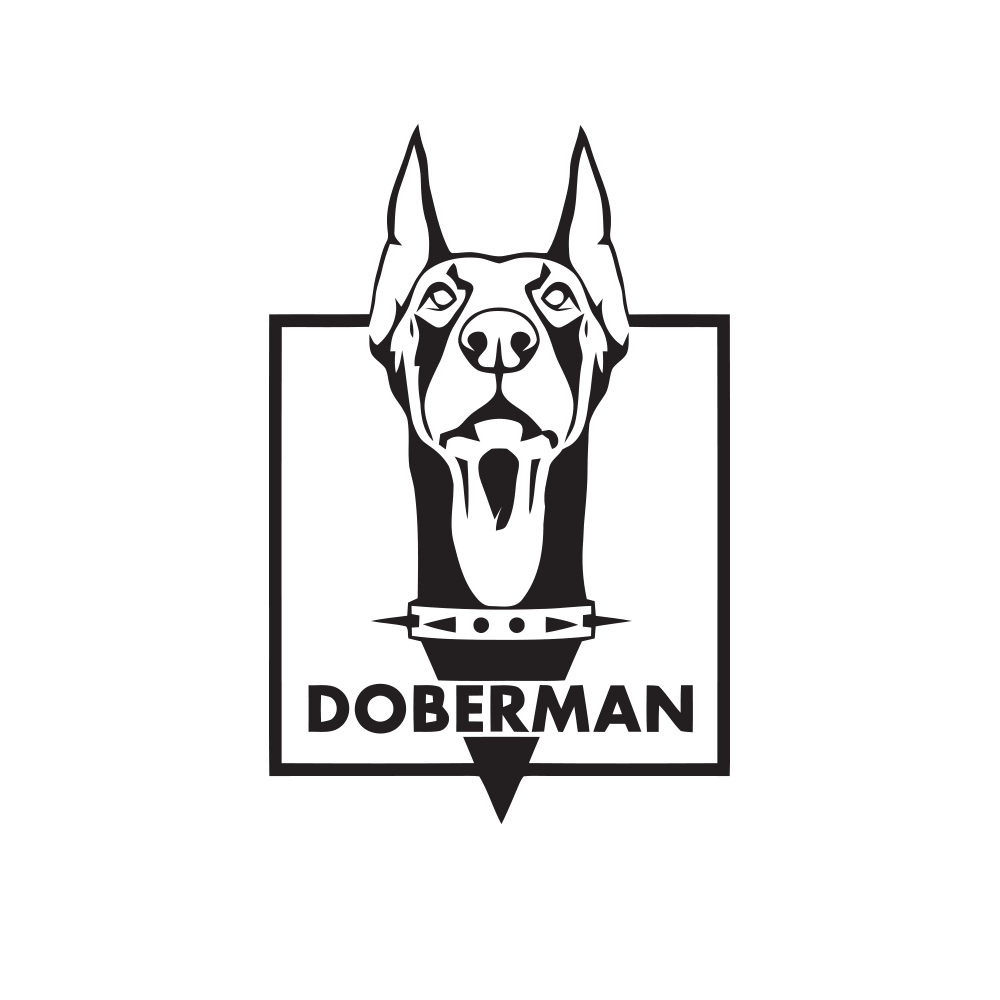 Силуэт добермана