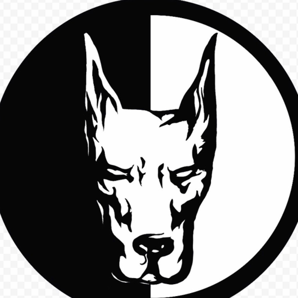 Цвергпинчер вектор черно белый