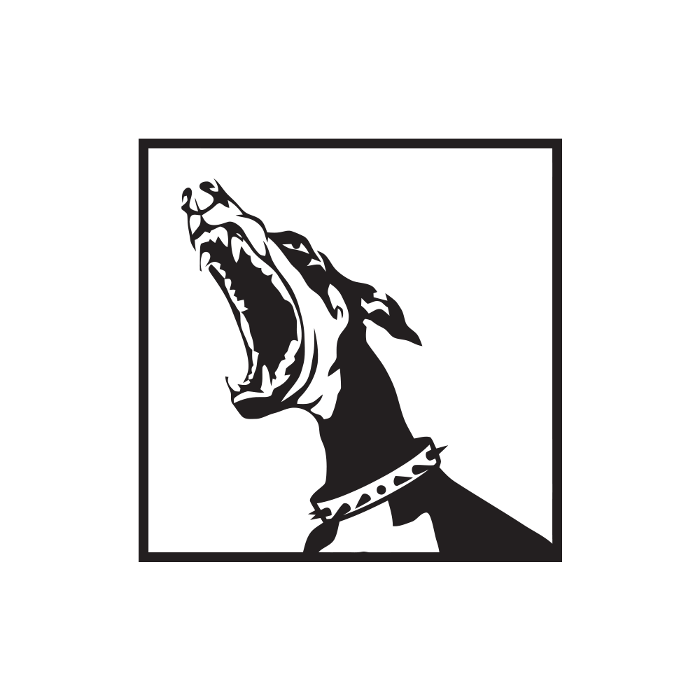 Картинка чёрная дог на авто