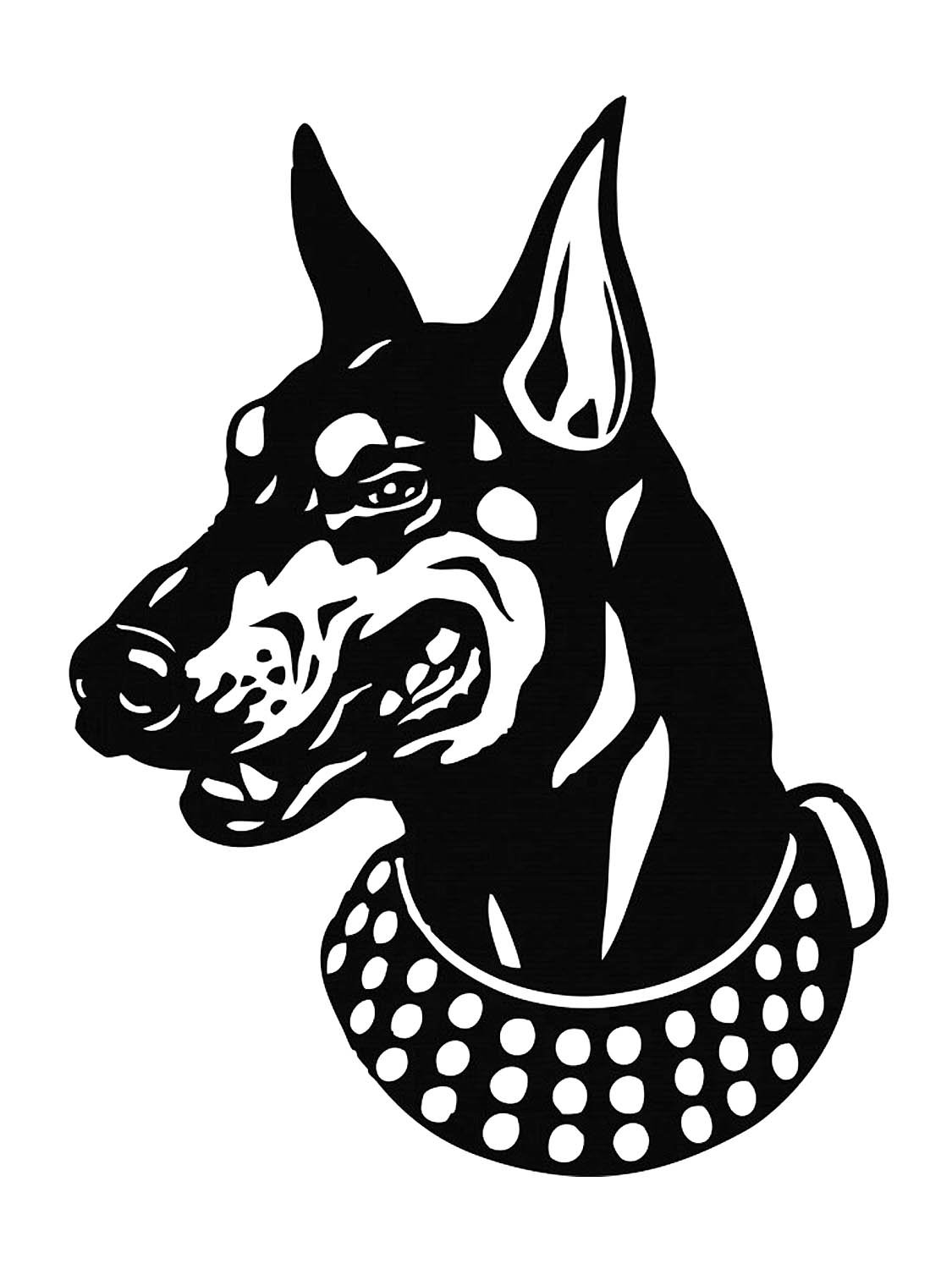 Силуэт добермана