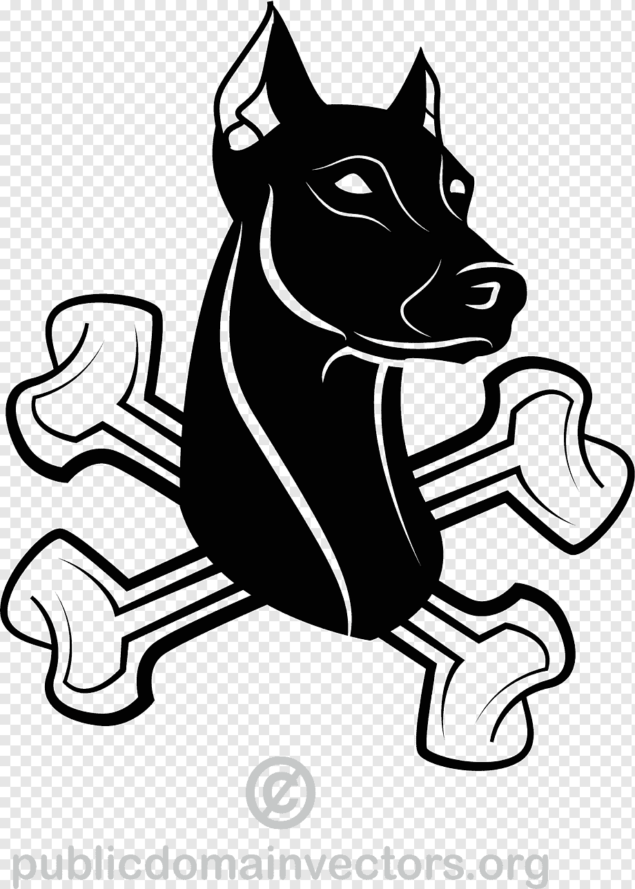 Трафарет ушей добермана