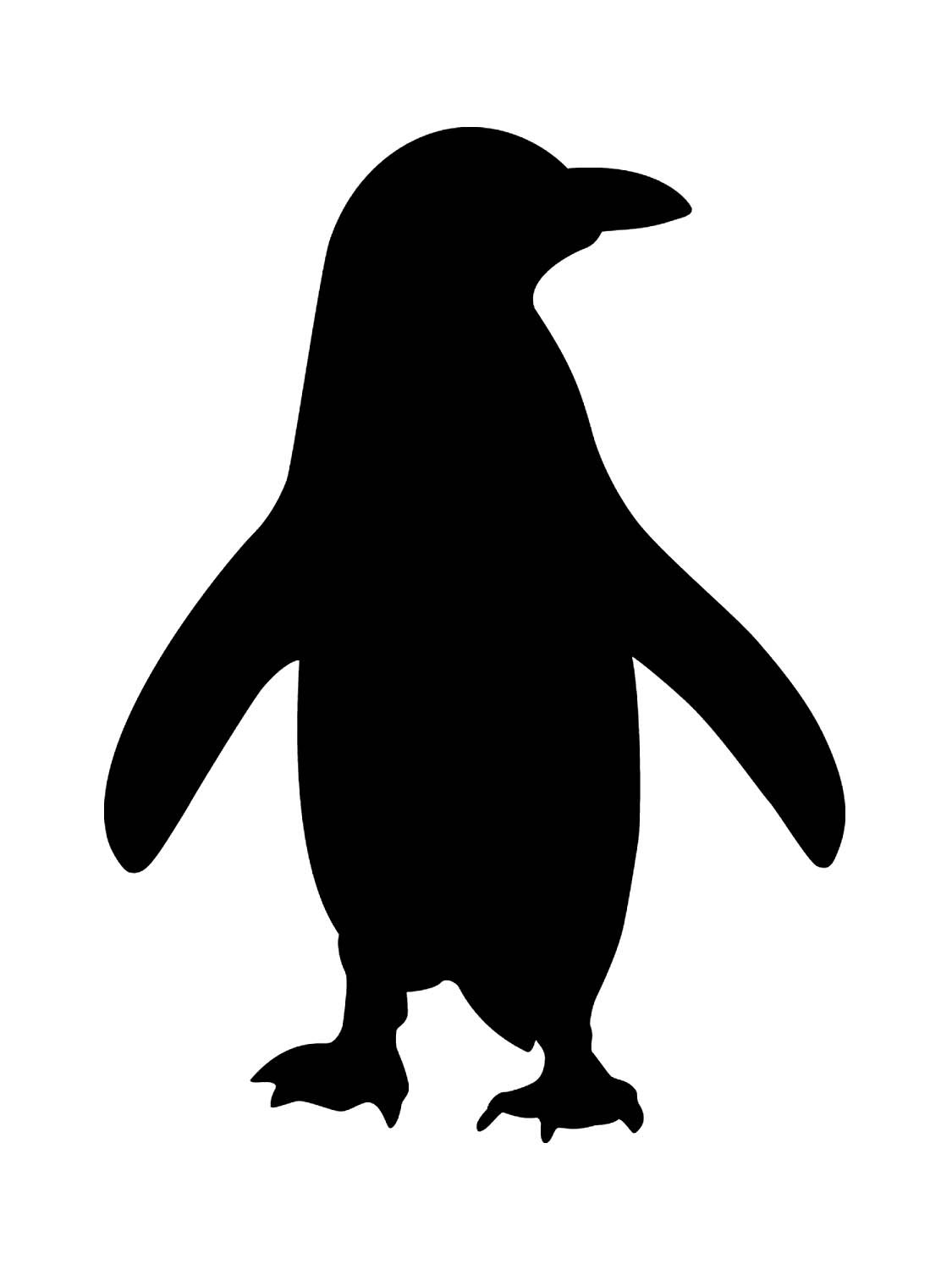 Силуэт животных Пингвин