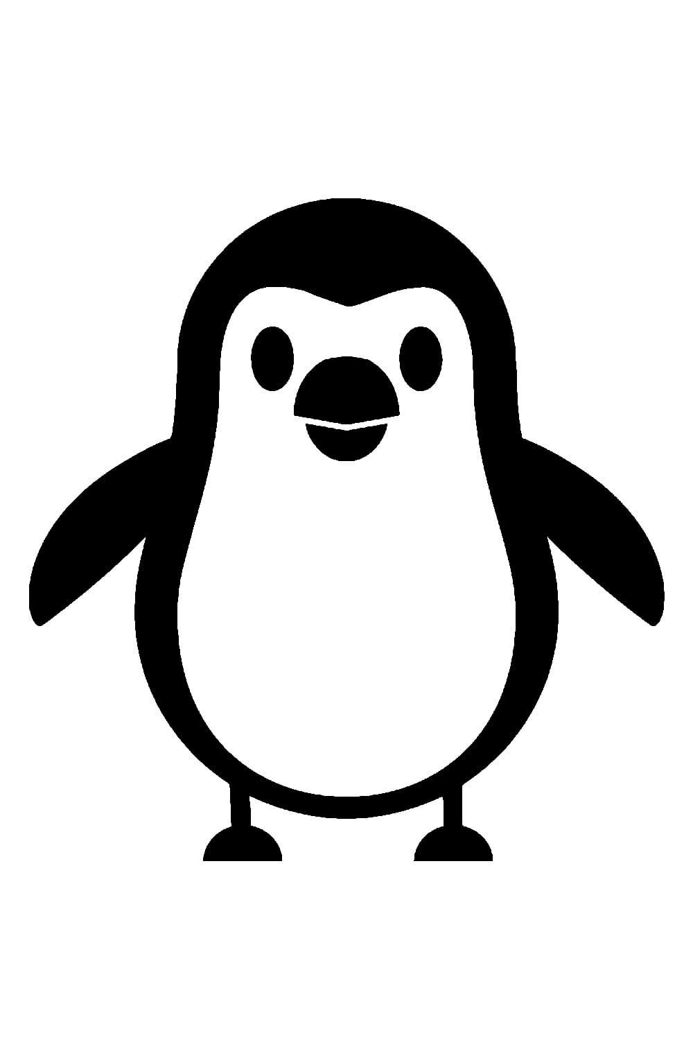 Новогодние пингвины на окно