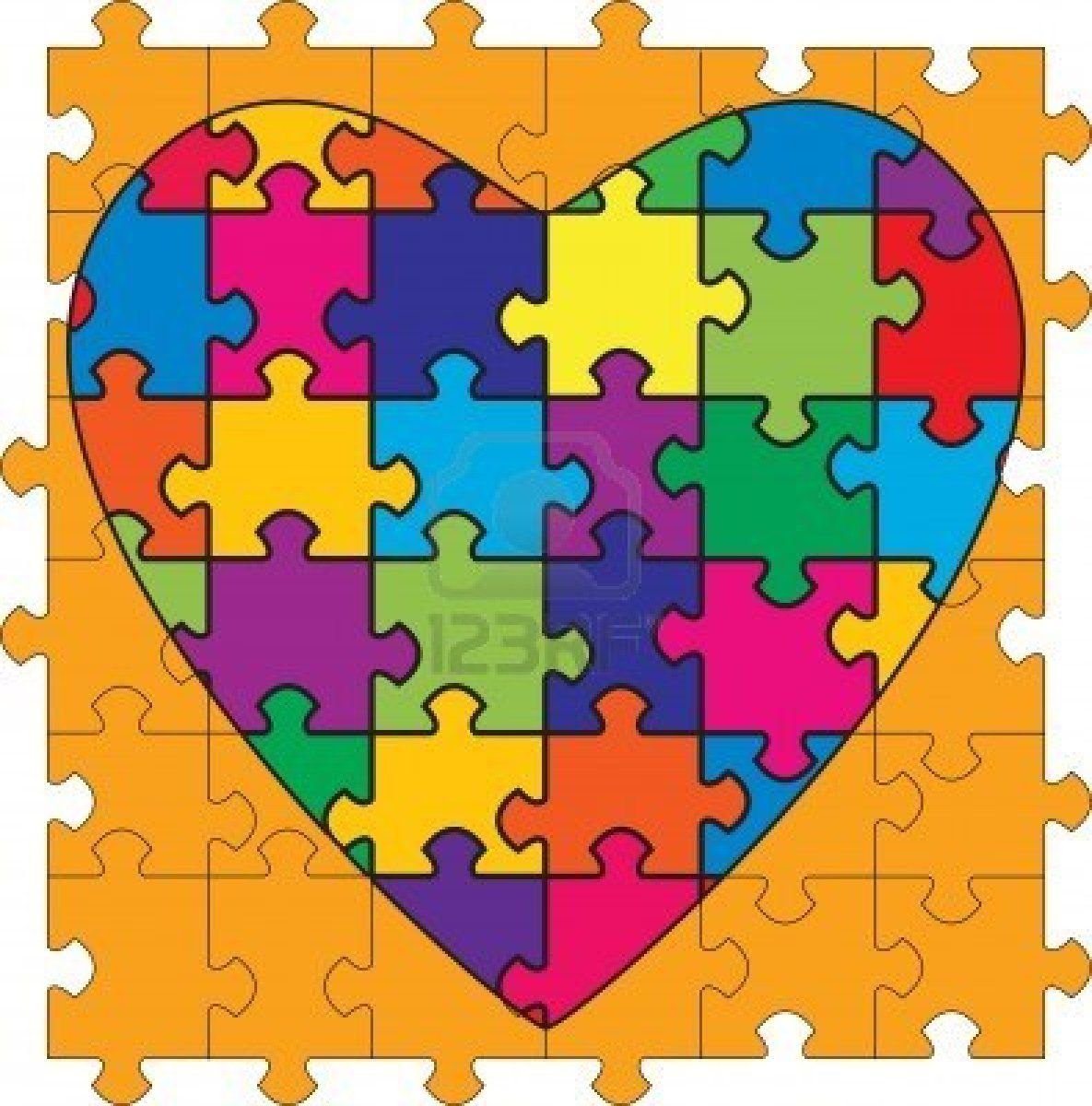 Трафарет половинки сердца