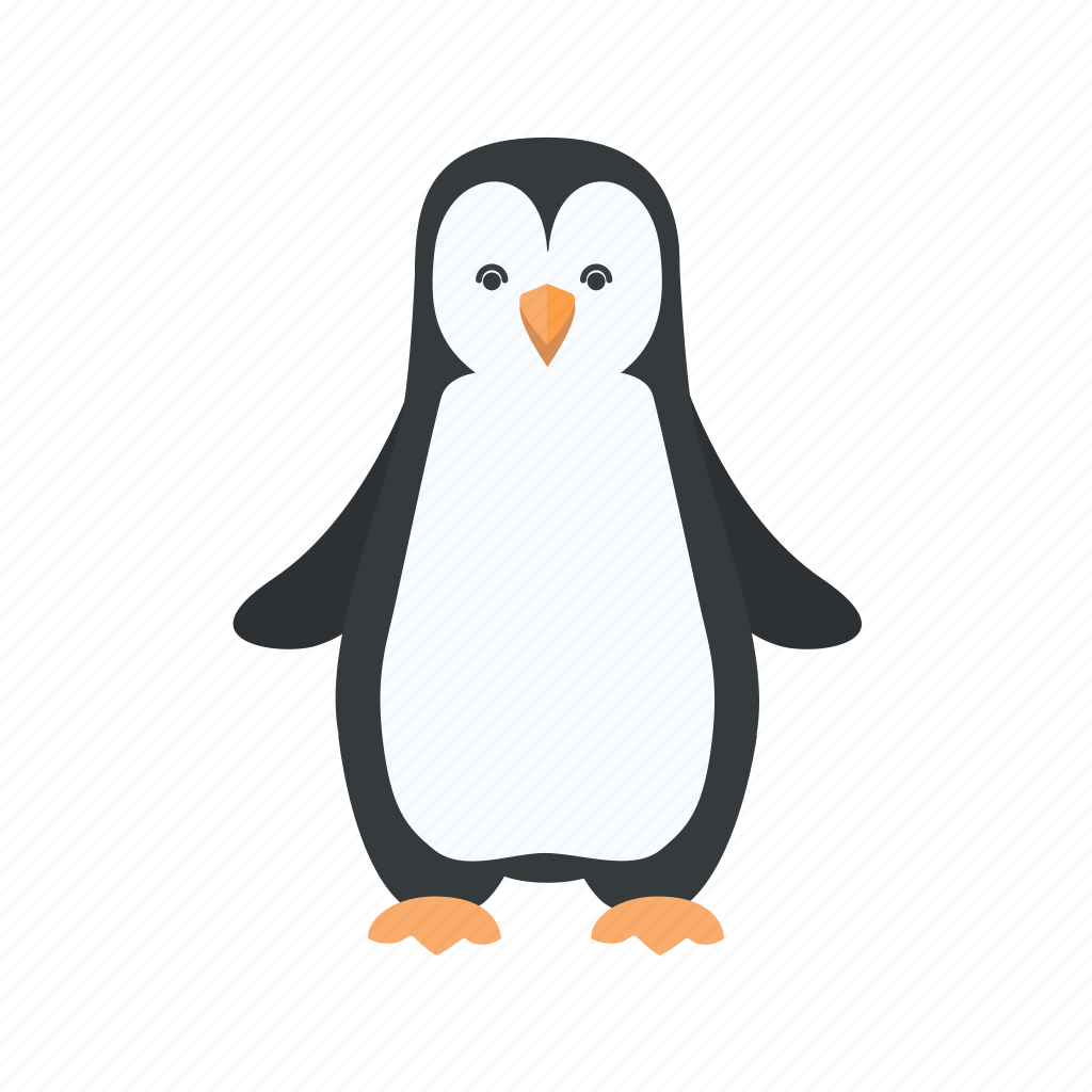 Пингвин трафарет