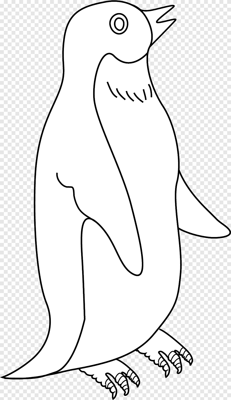 Тату трафарет Пингвин