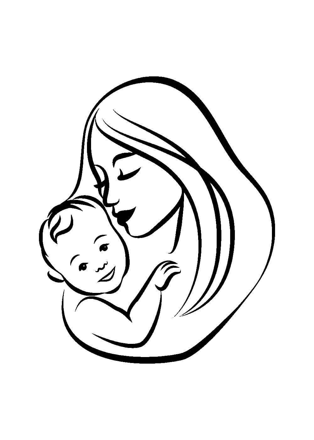 Срисовки на день матери