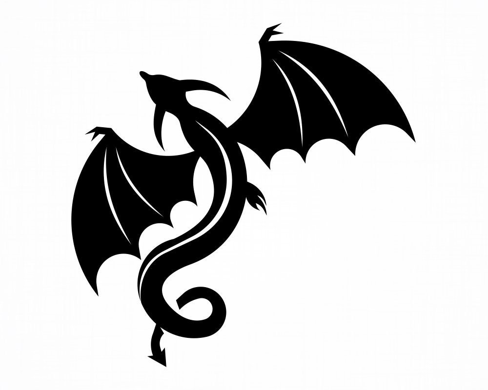 Трафареты драконов
