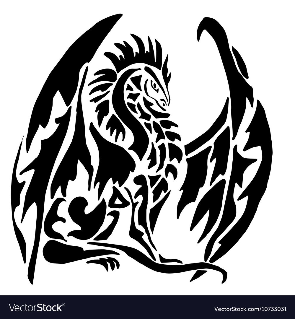 Дракон для срисовки