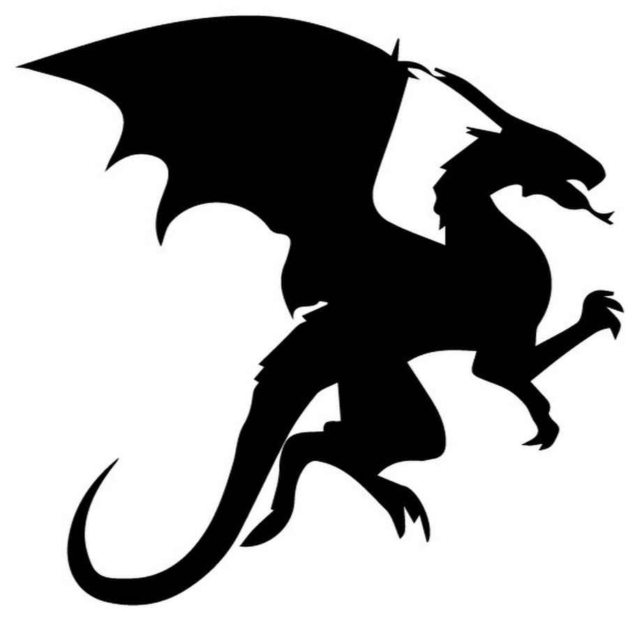 Силуэт дракончика