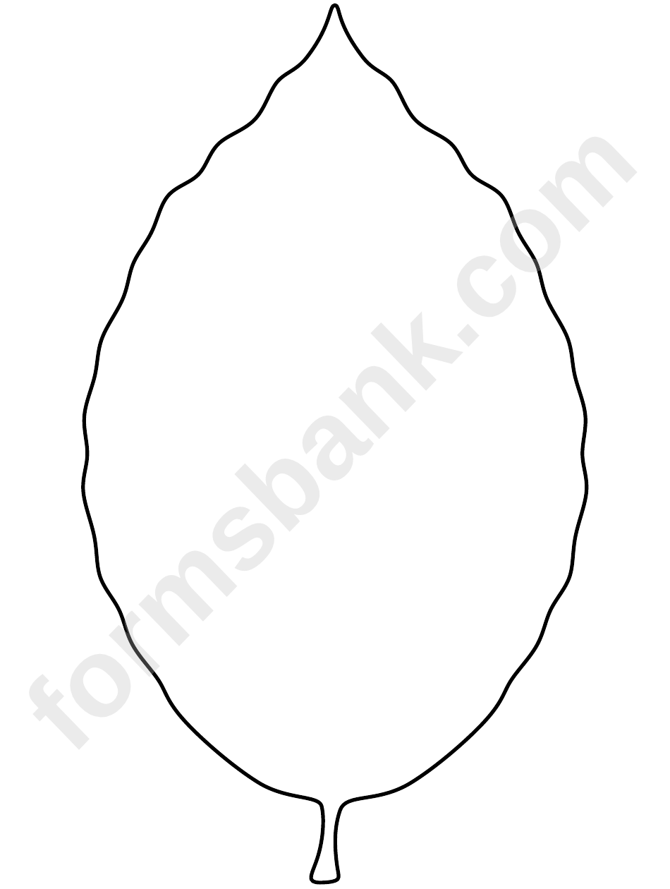 Листок с прожилками