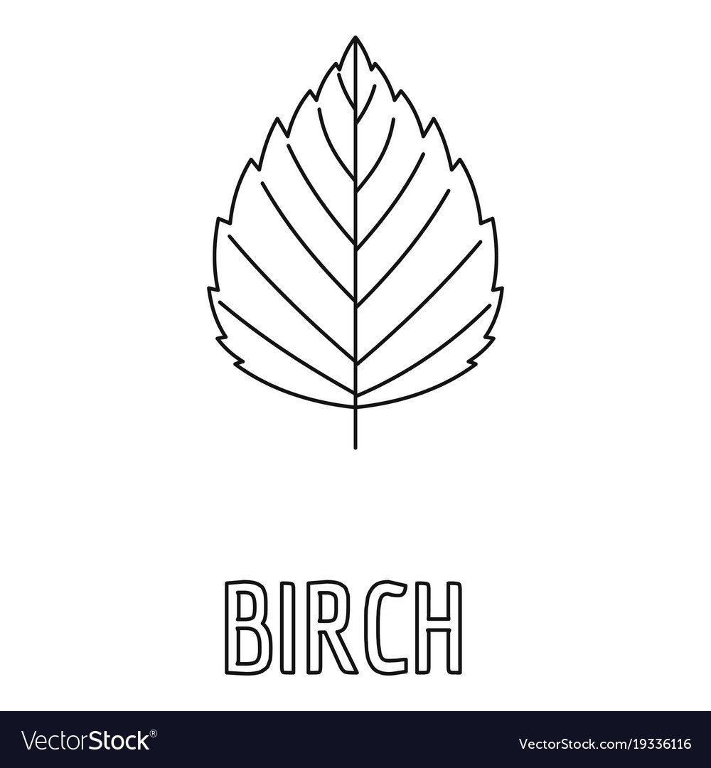 Лист осины раскраска