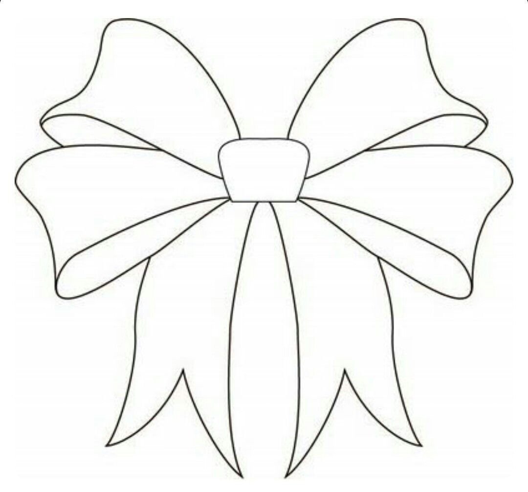 Бант трафарет для вырезания