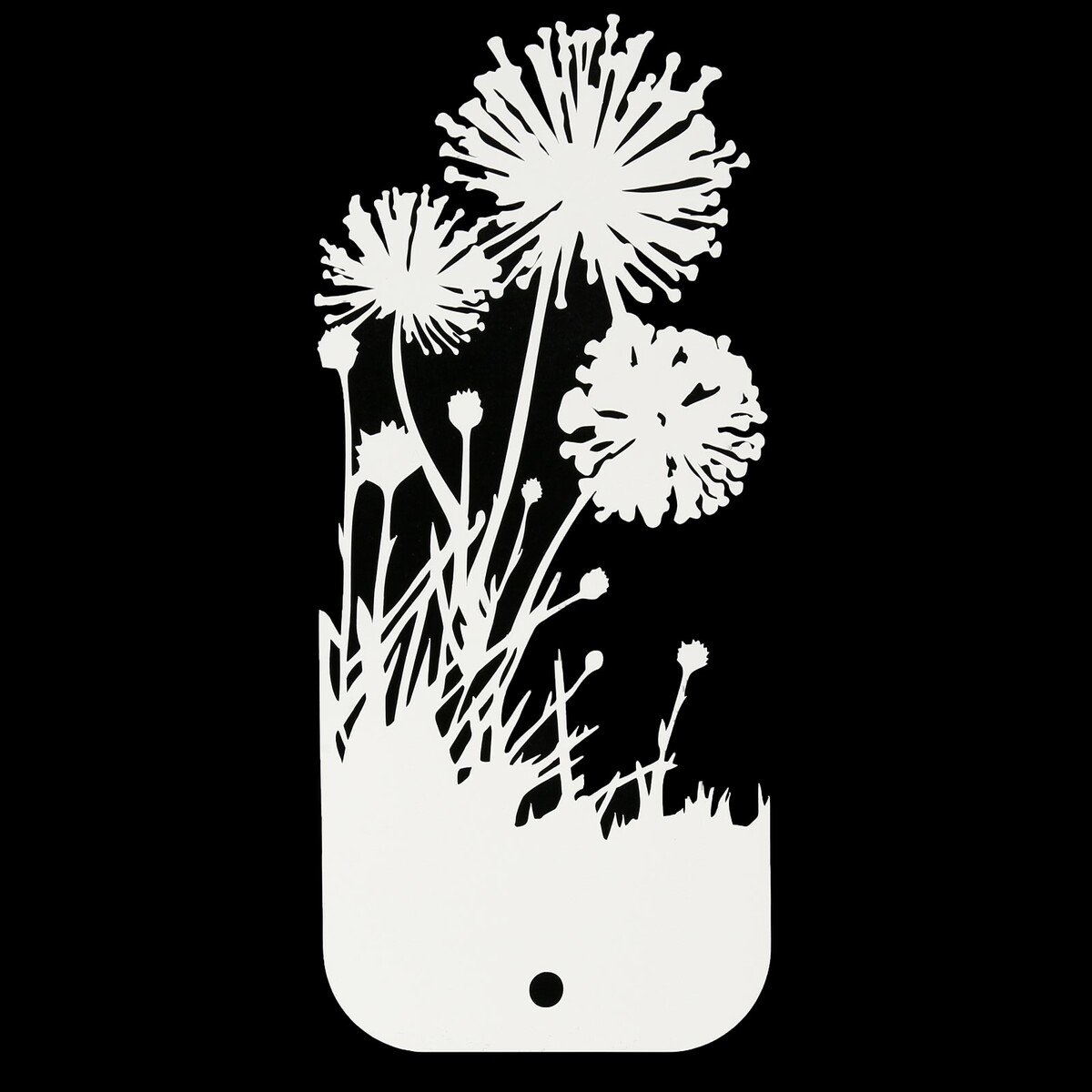 Трафареты для декора одуванчики