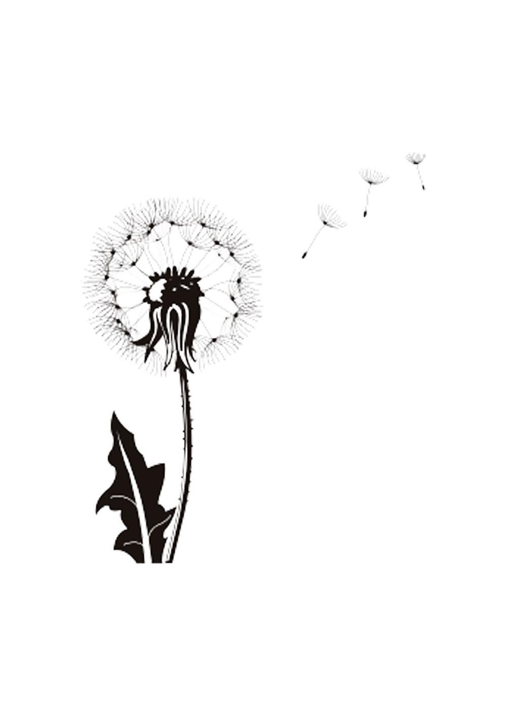Одуванчик рисунок трафарет
