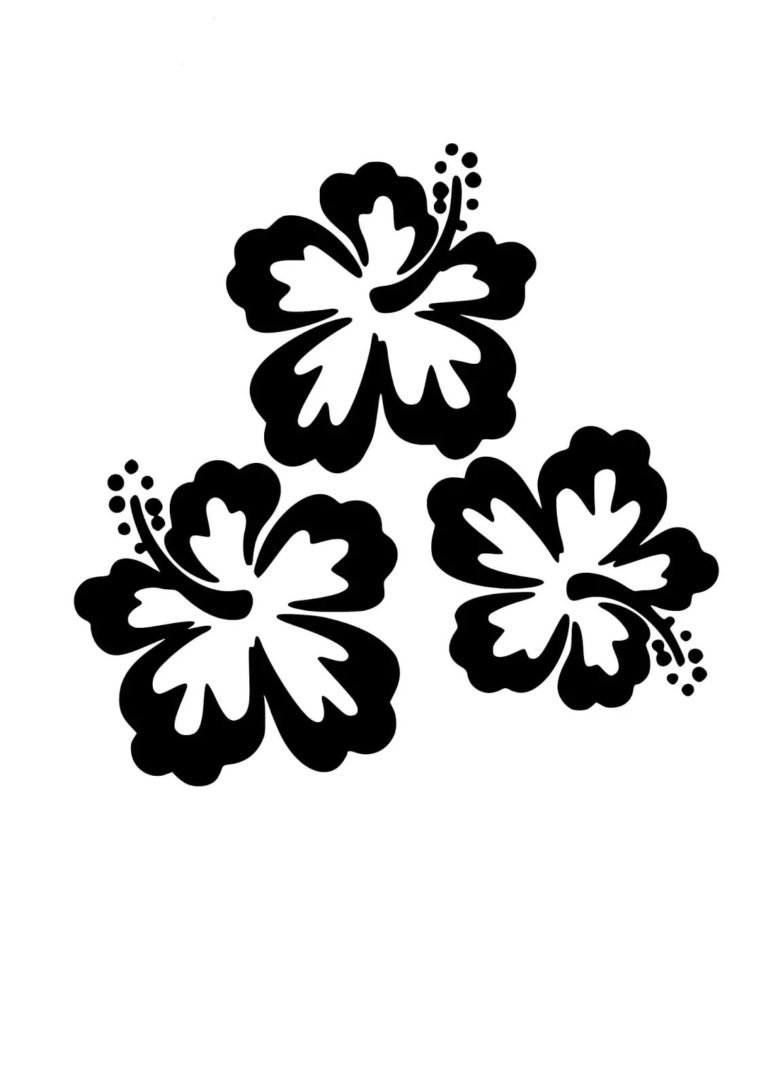 Трафареты для декора цветы