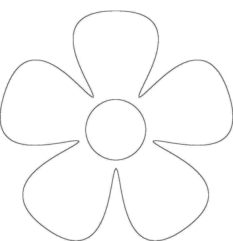 Трафарет цветочка