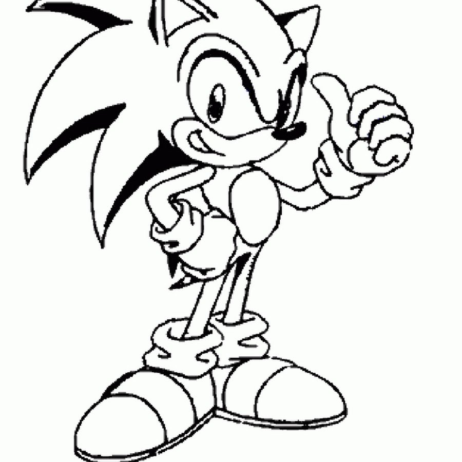 Раскраски для мальчиков Соник