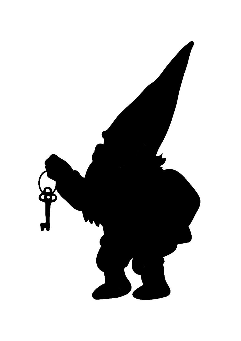 Скандинавский Гном трафарет