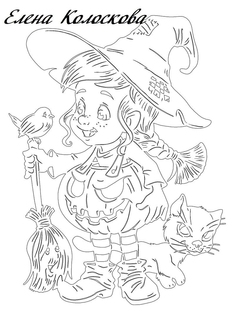 Гном трафарет