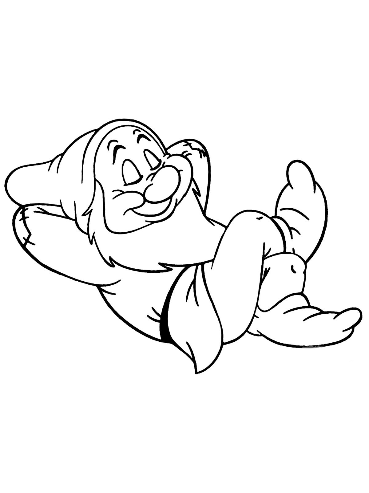 Гномик черно белый