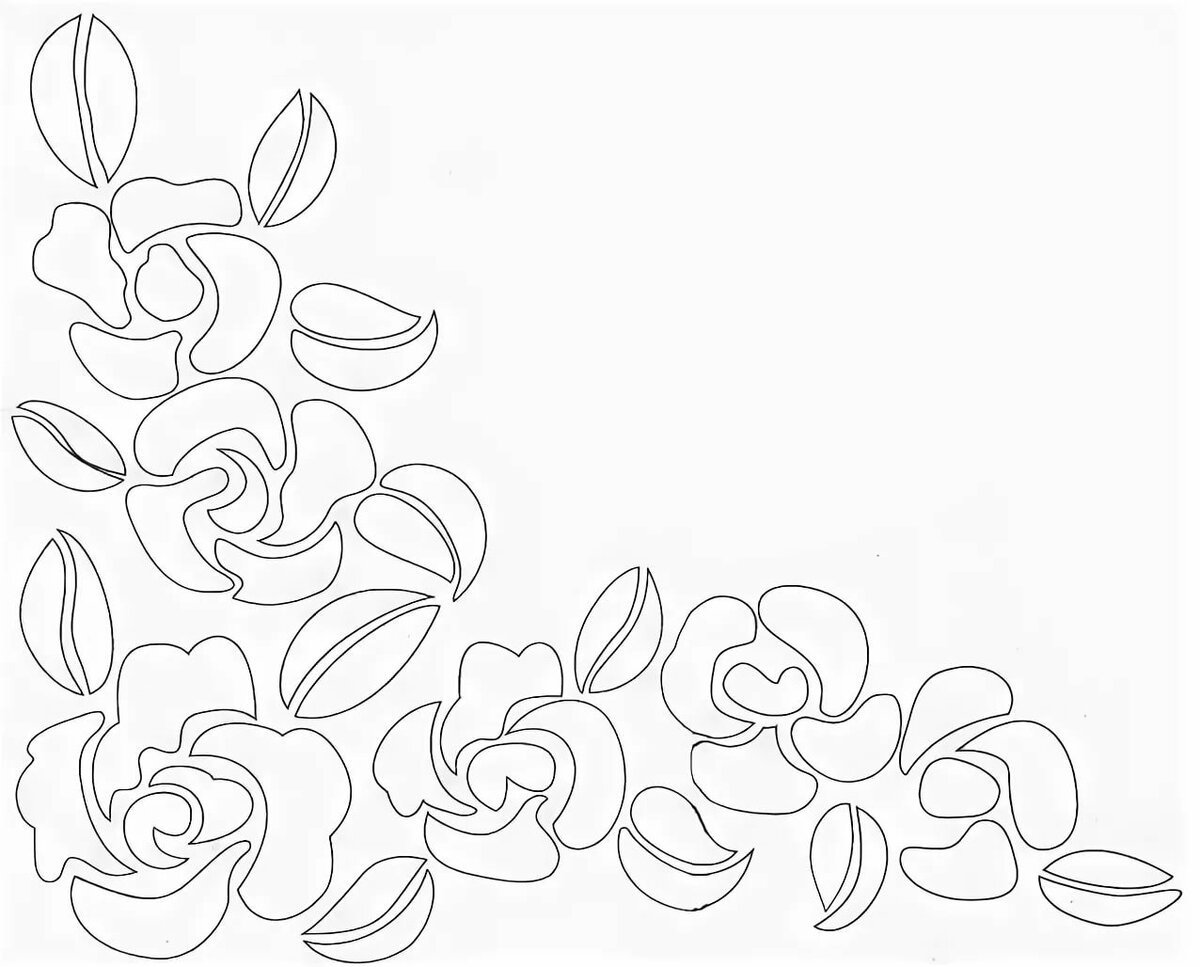 Трафареты для точечной росписи контурами по стеклу