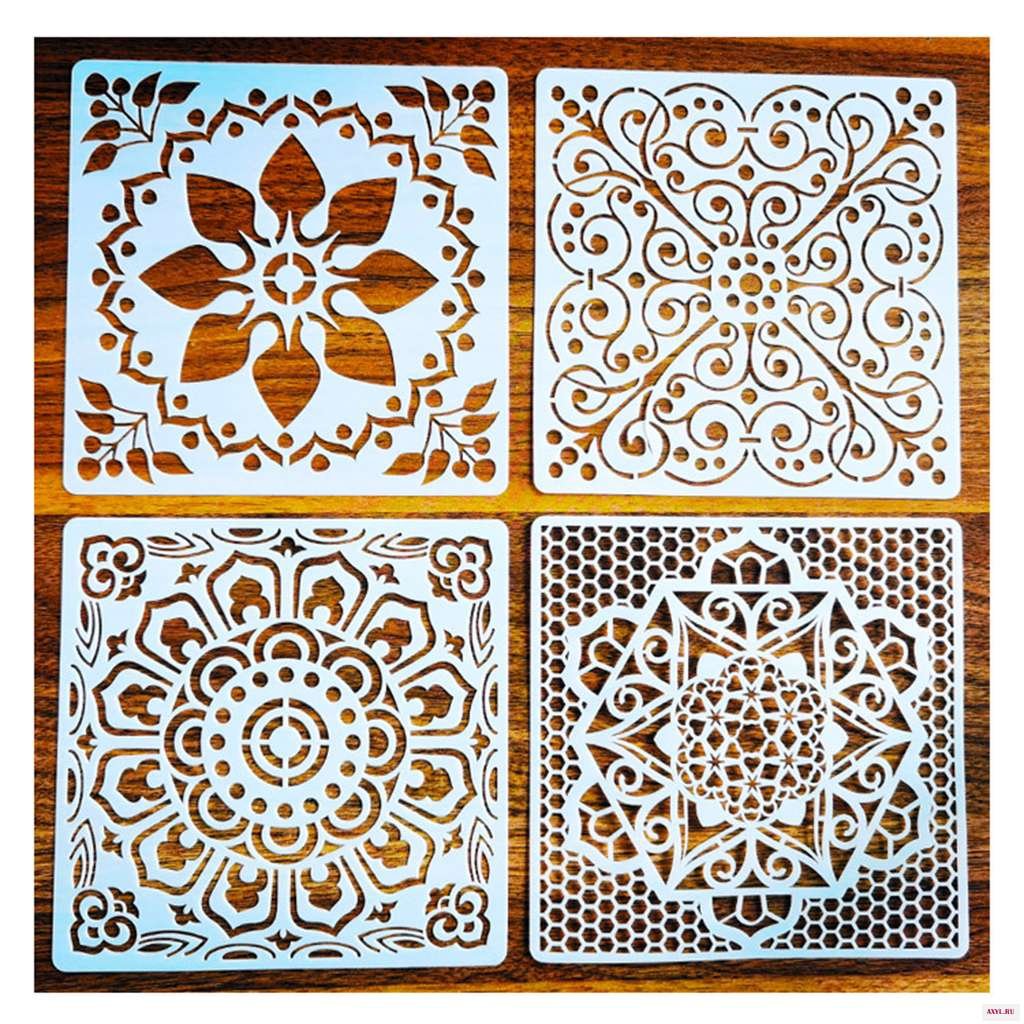 Трафарет на печь