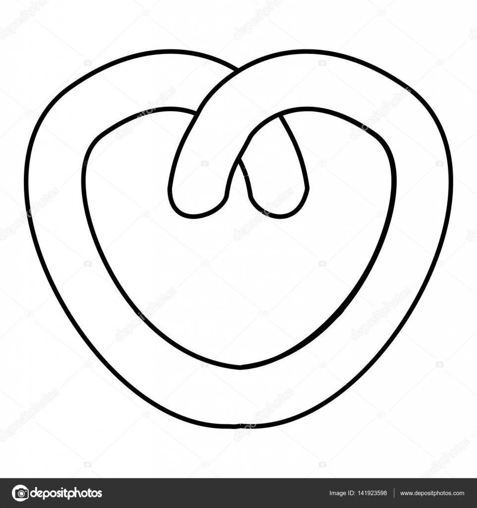 Крендельки раскраска для детей