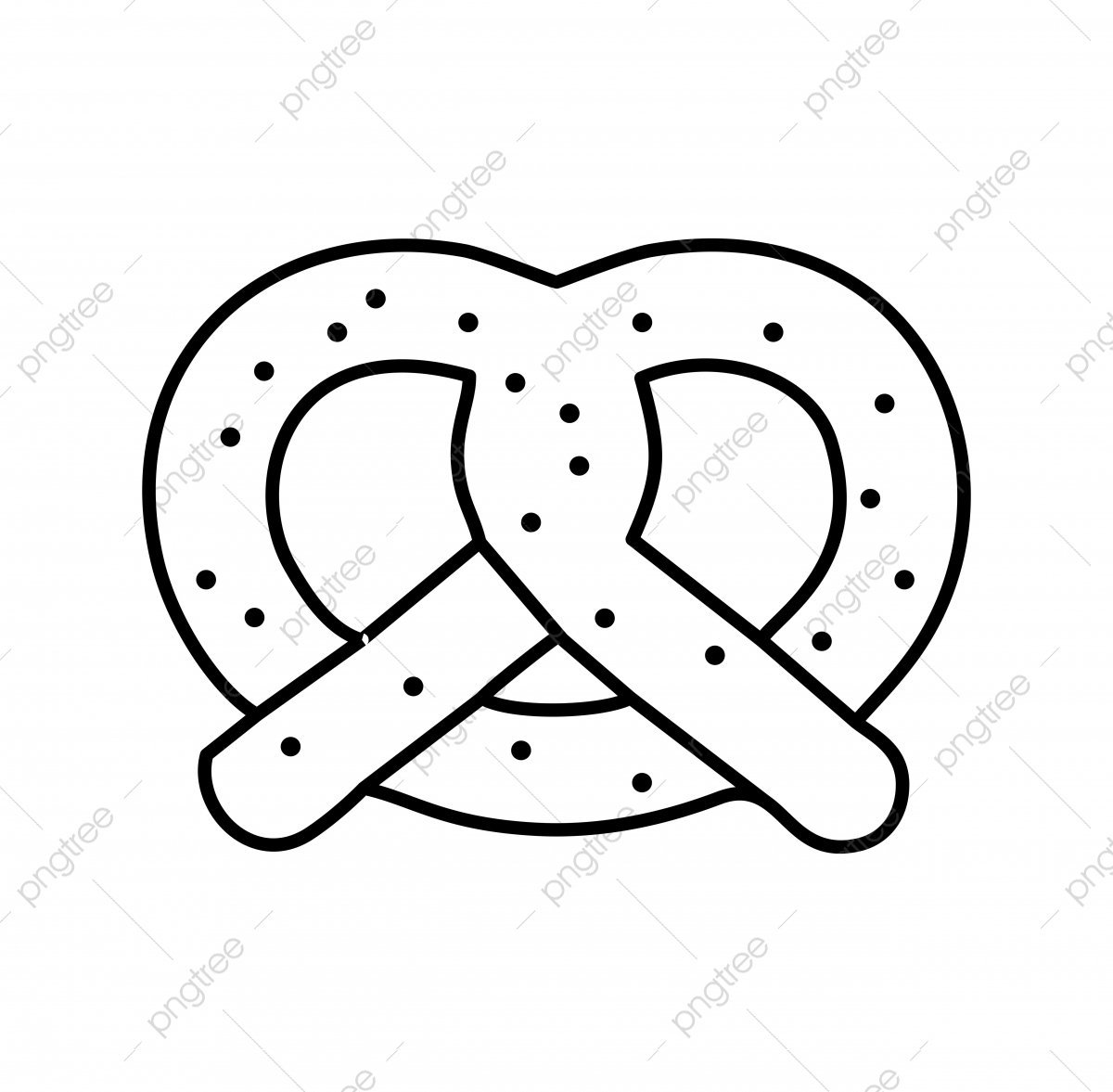 Крендель раскраска