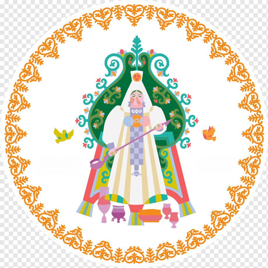 Мандала орнамент в круге