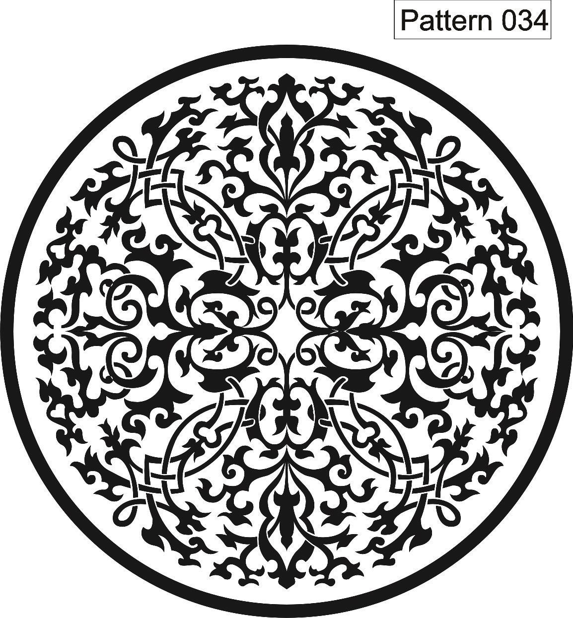 Трафаретные узоры