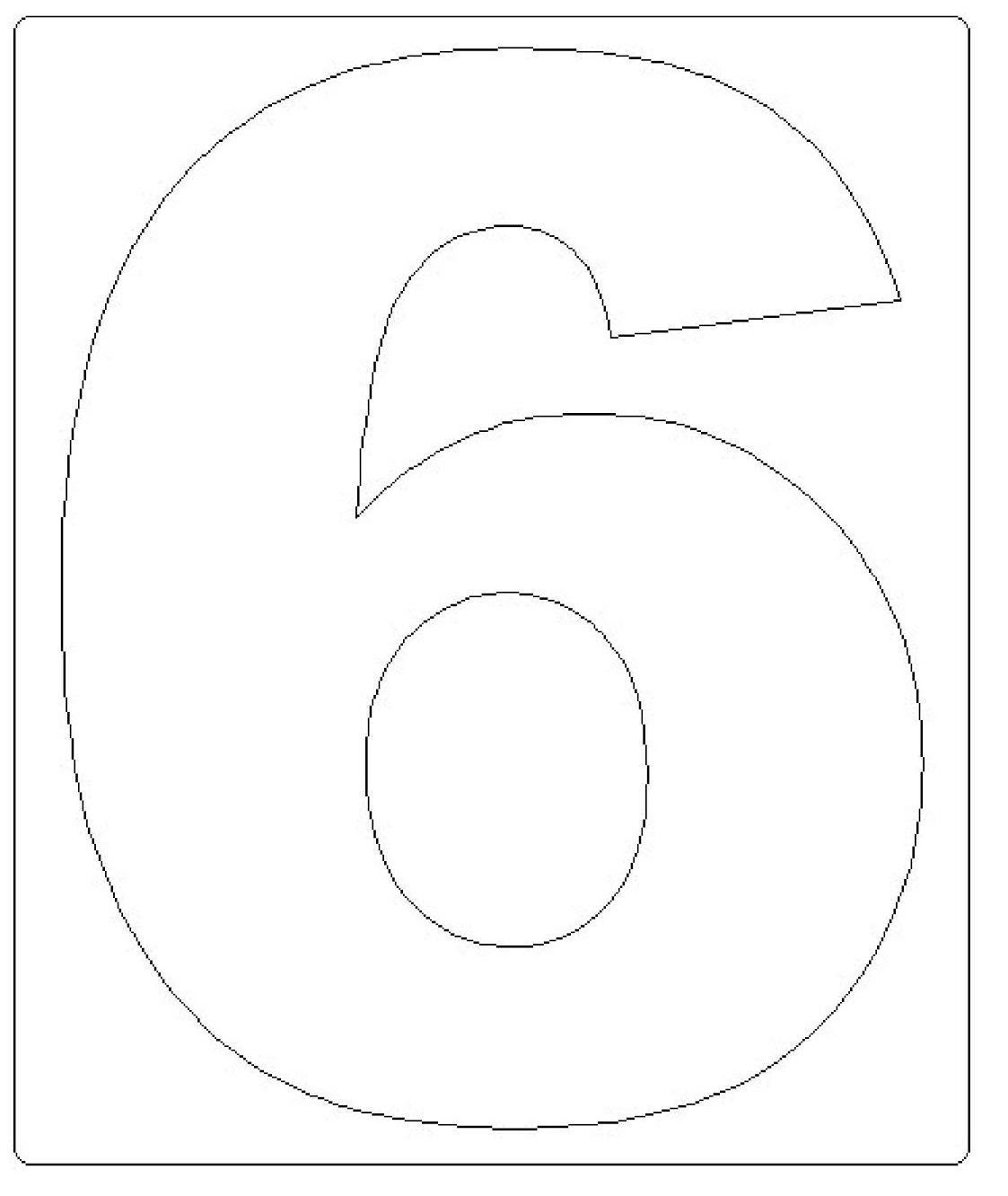 Цифра 1 шаблон