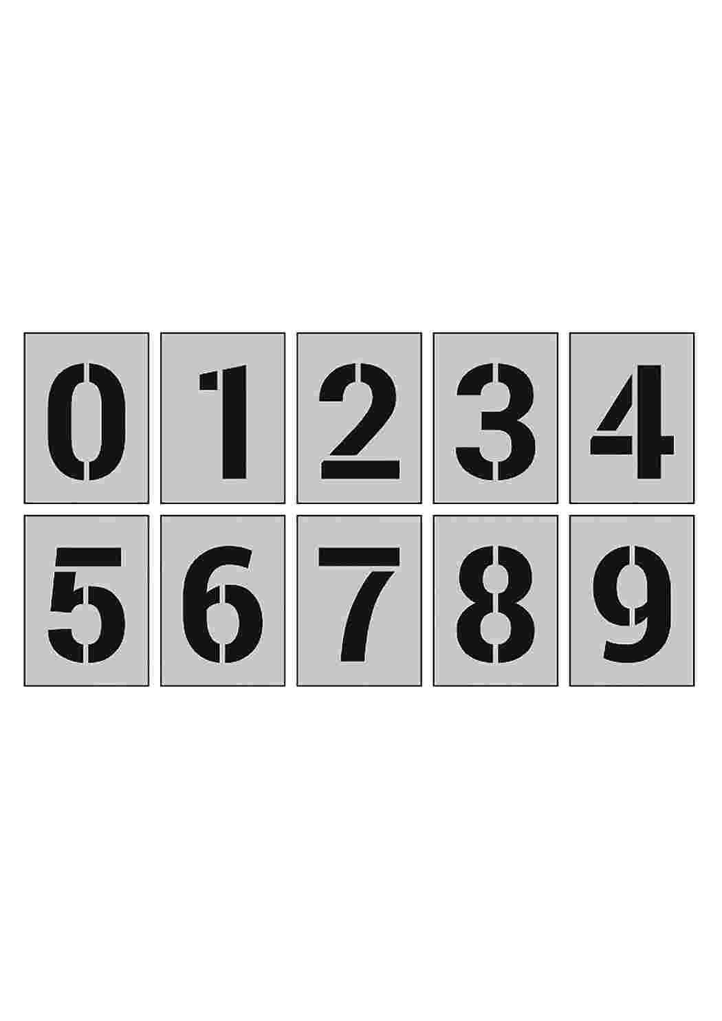 Шрифт цифры трафарет