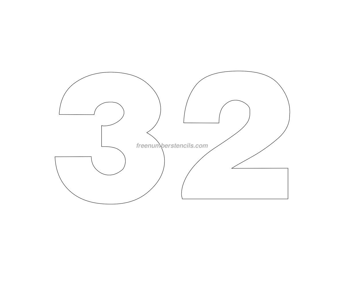 Трафаретные цифры для вырезания
