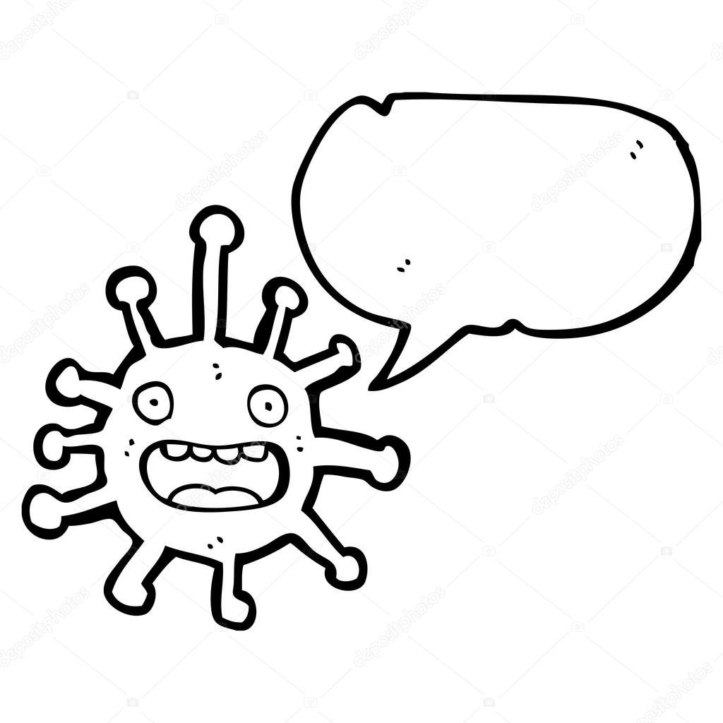 Трафарет бактерии