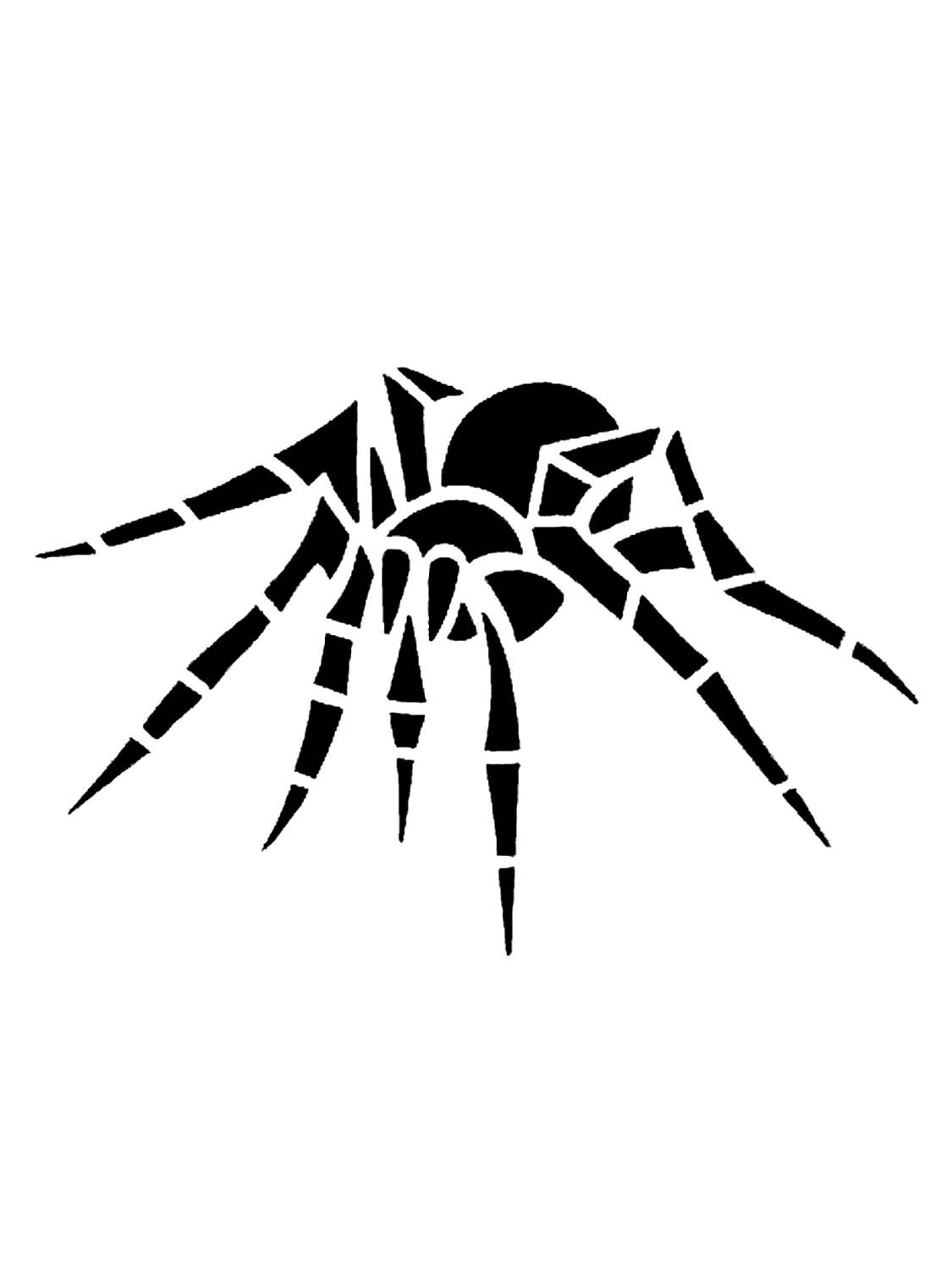 Трафарет паука для вырезания