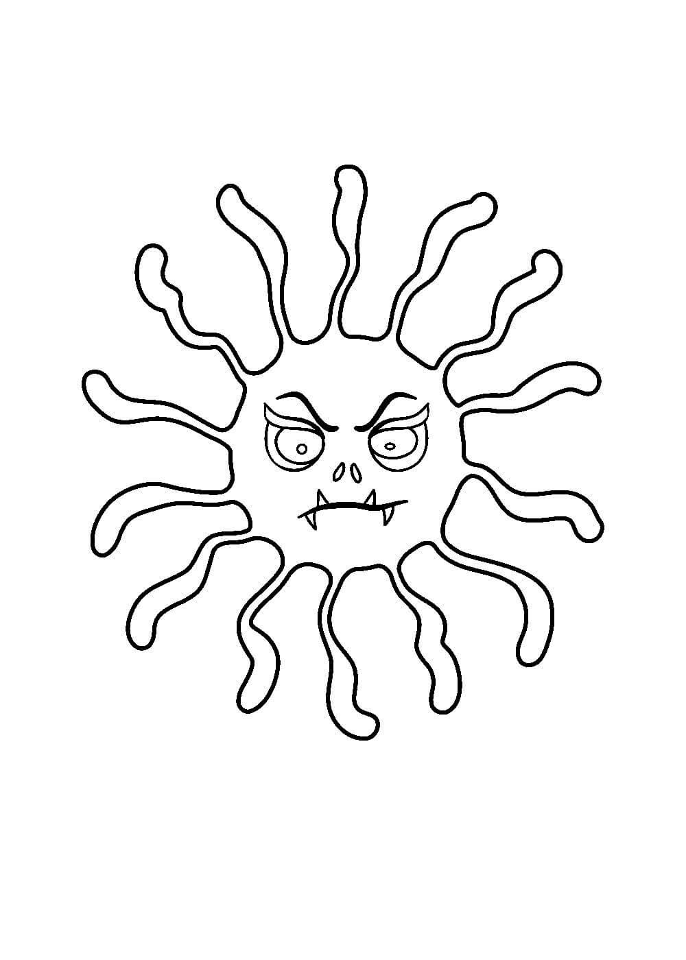 Раскраска бактерии и вирусы