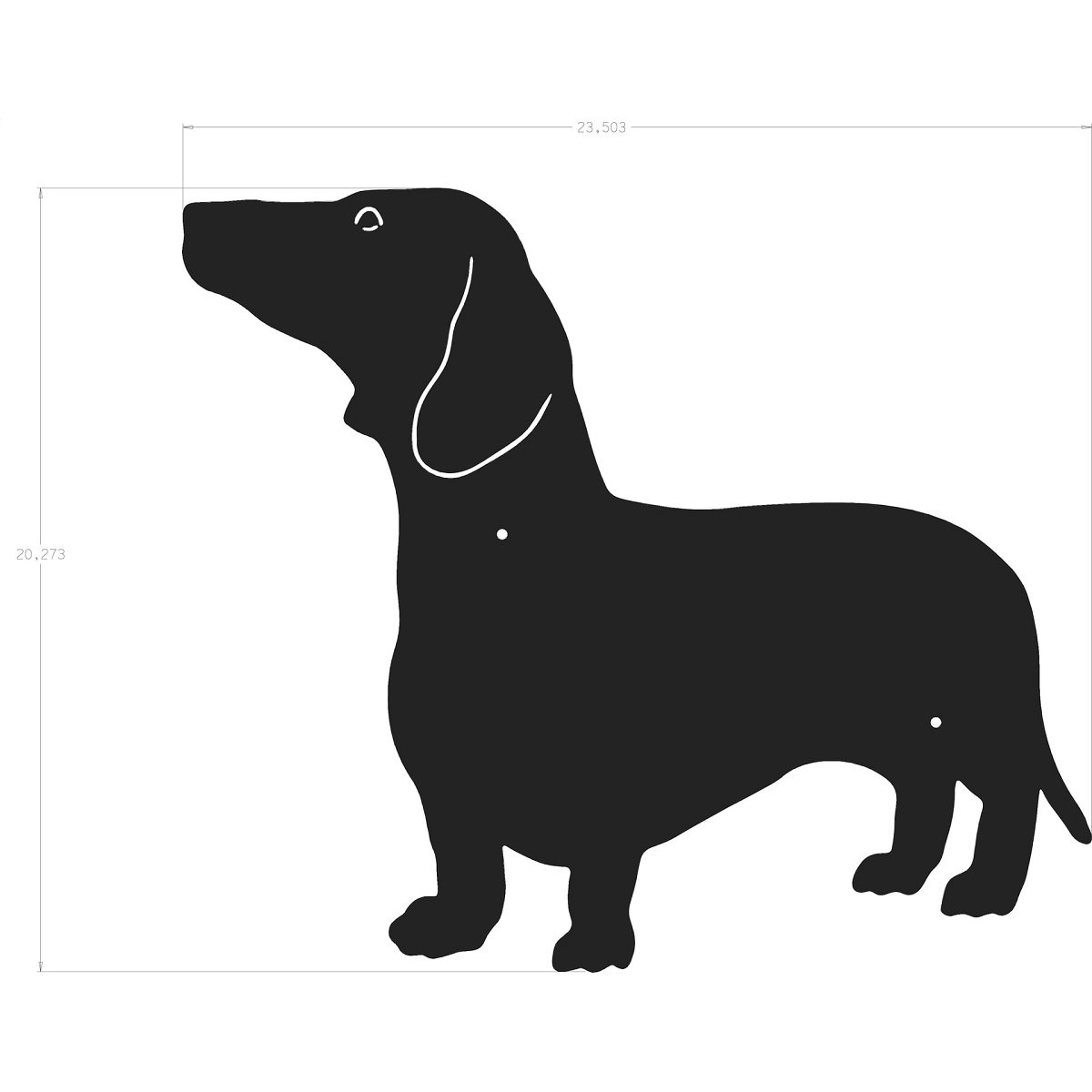 Такса рисунок спереди