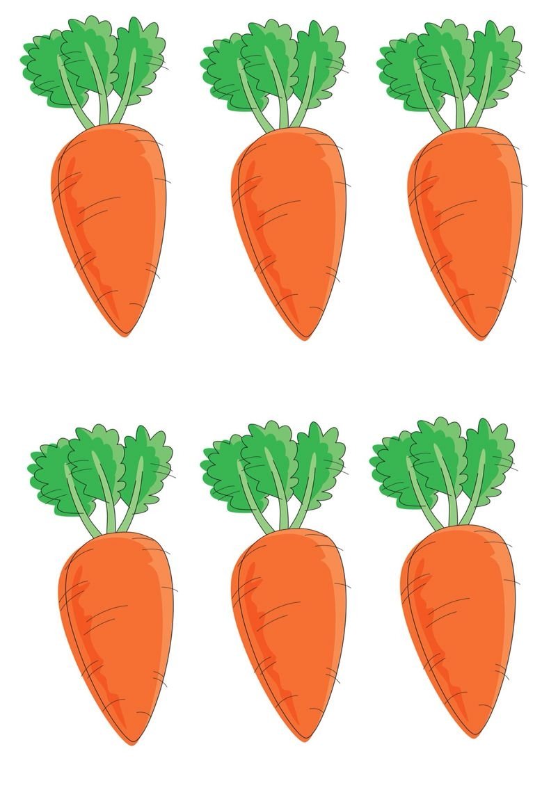 Морковь раскраска для детей