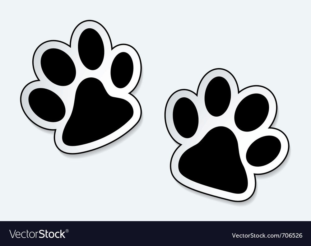 Кошачьи лапки трафарет для вырезания