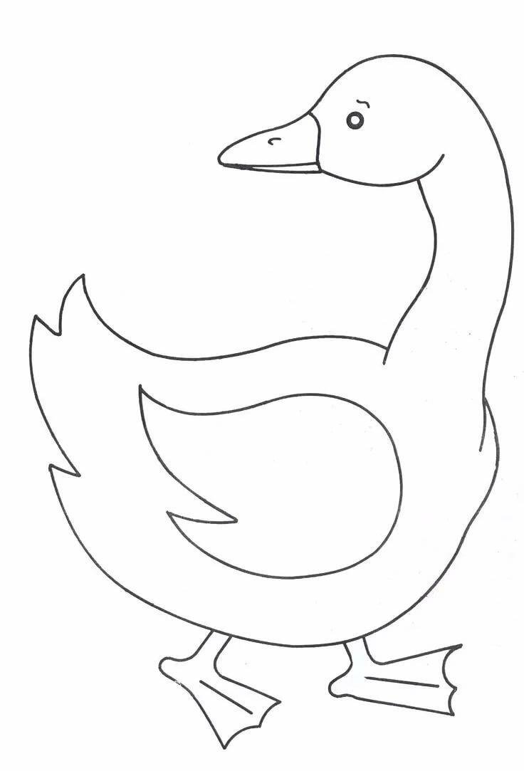 Силуэт утки