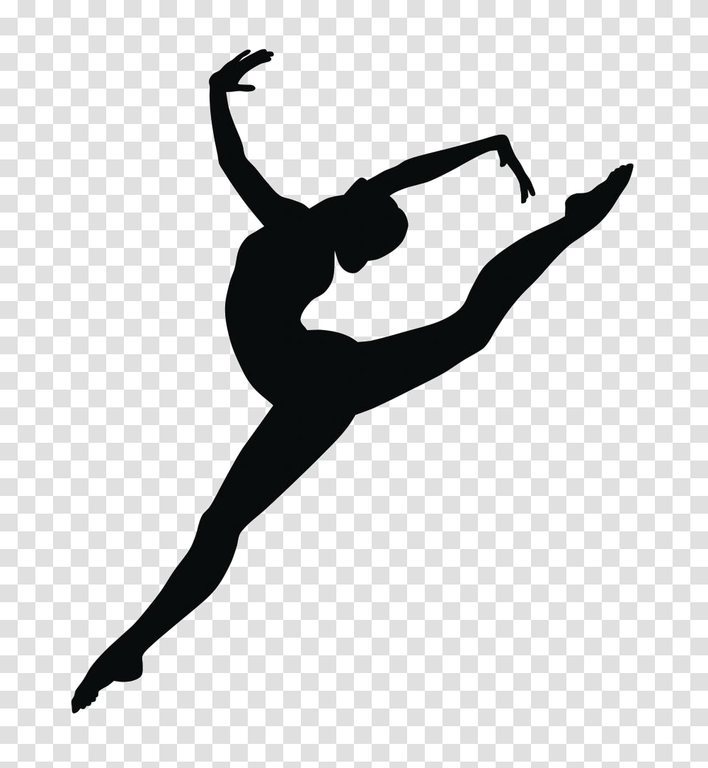 Силуэт гимнастки художественной