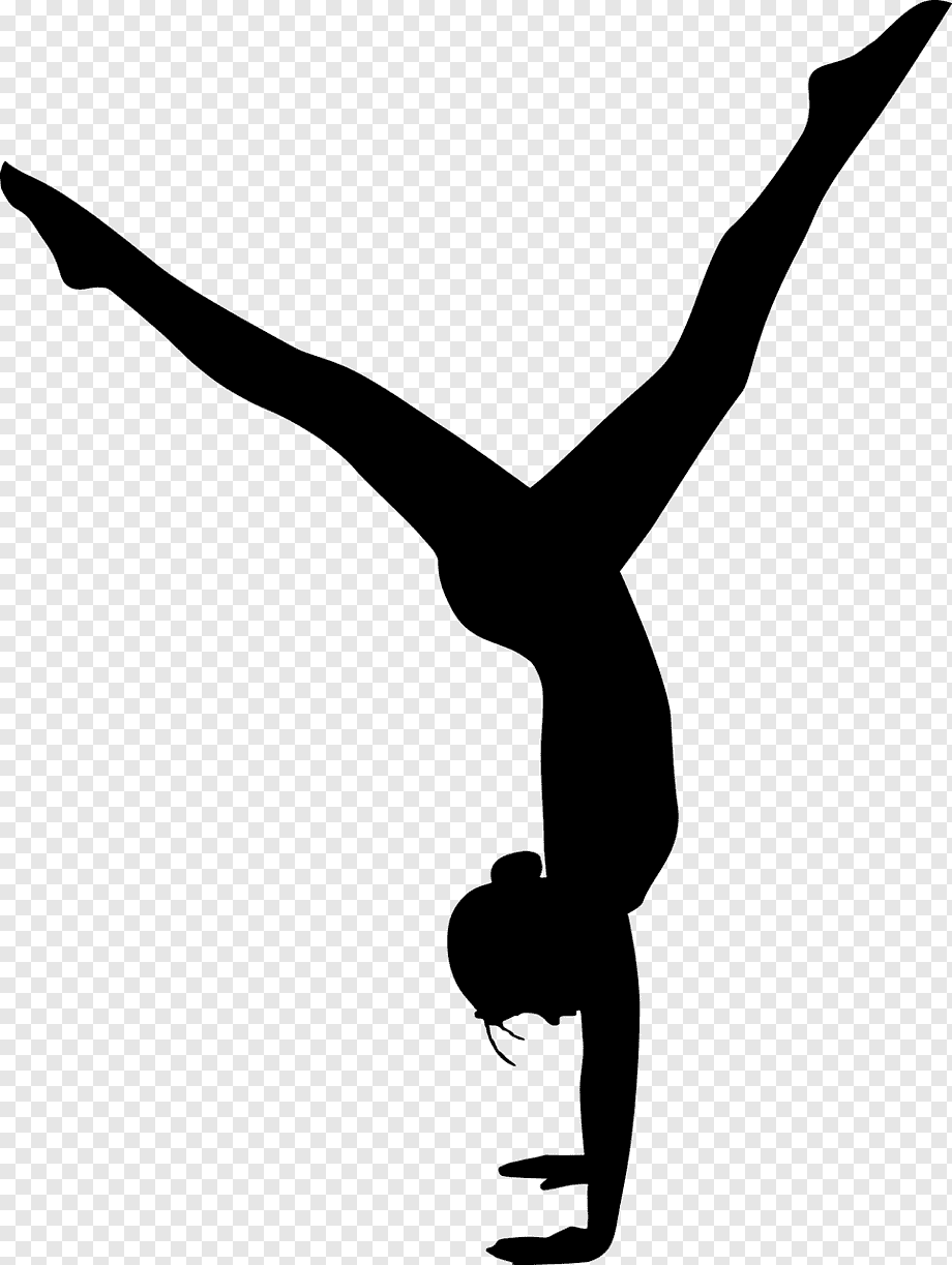 Гимнастка в белом