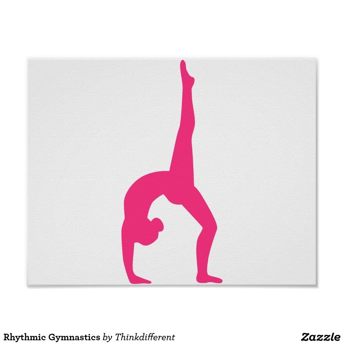 Гимнастка силуэт цветной