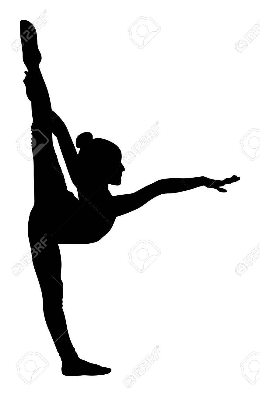 Силуэт гимнастки без предмета