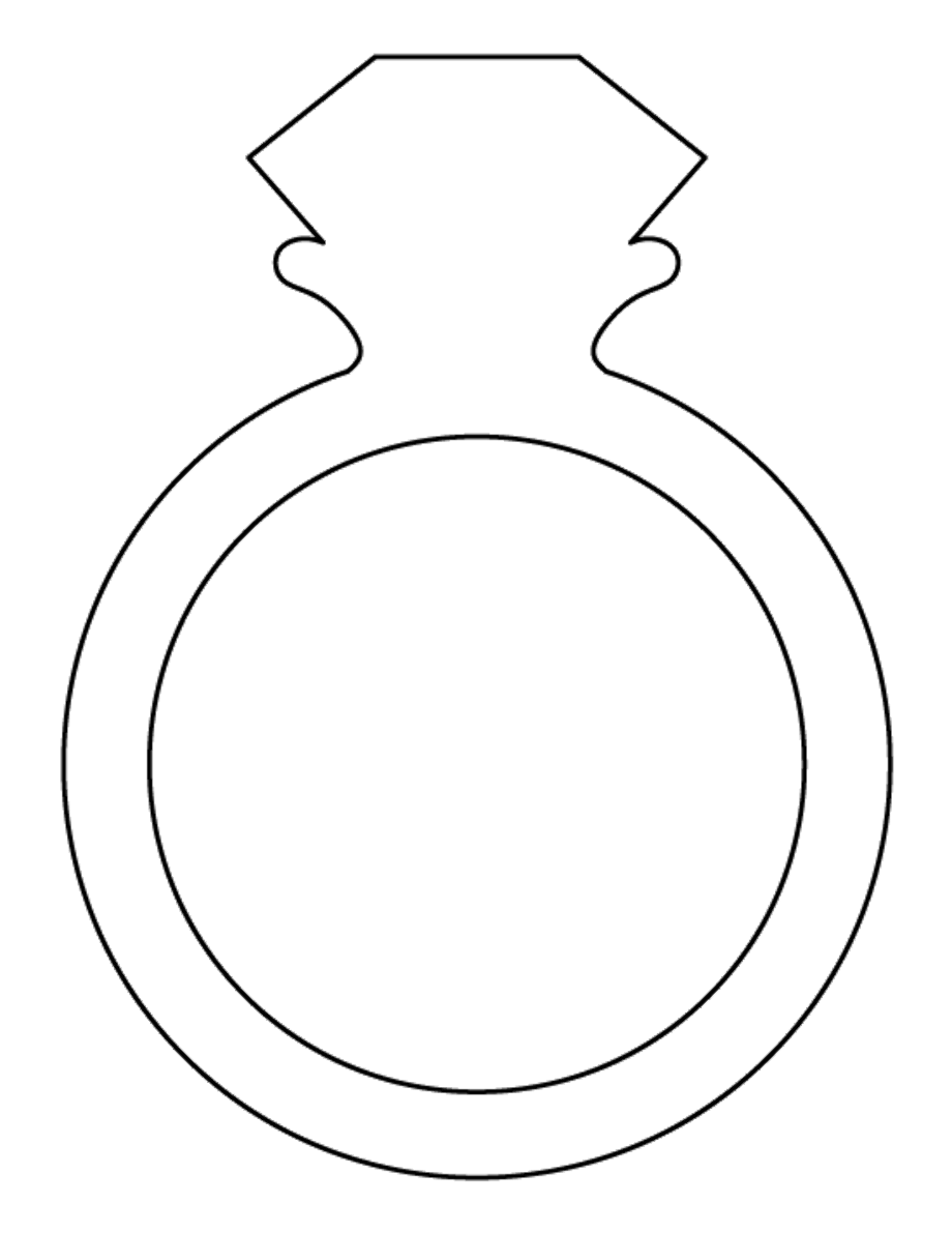 Трафарет кольца для вырезания