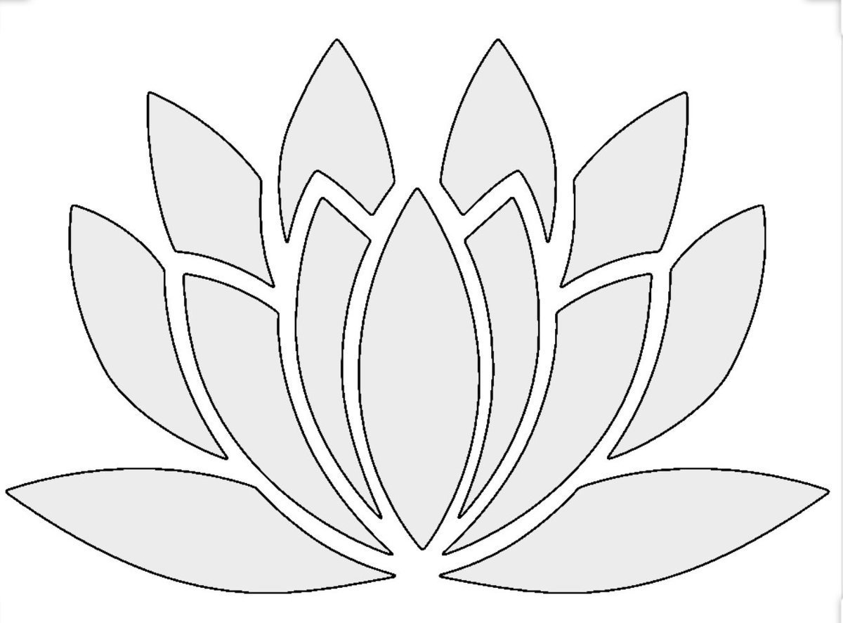 Трафареты цветов для броши