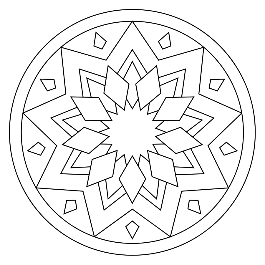 Простые мандалы для детей